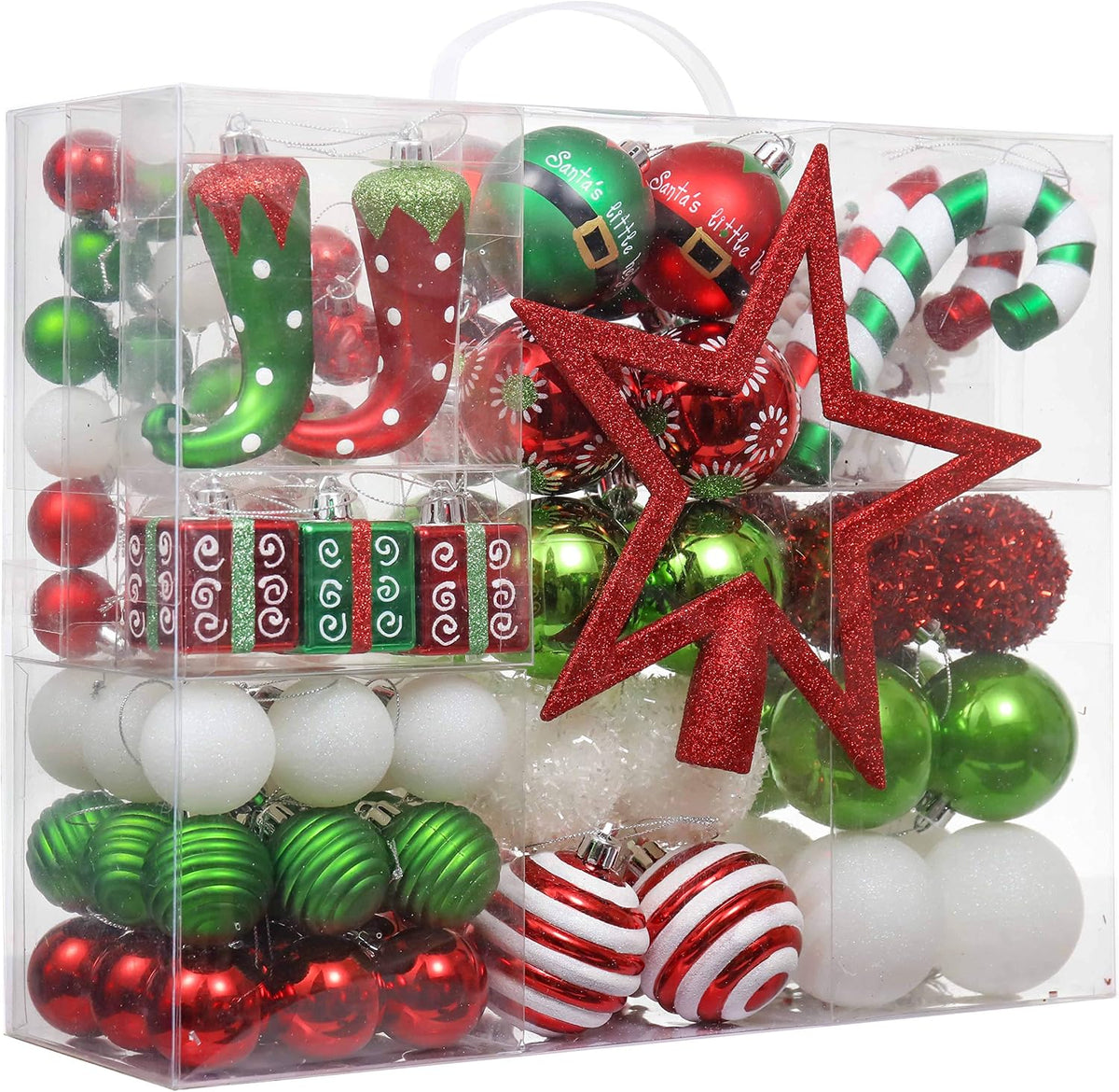 100ct Christmas Ball Ornaments Tree Decorations Set
