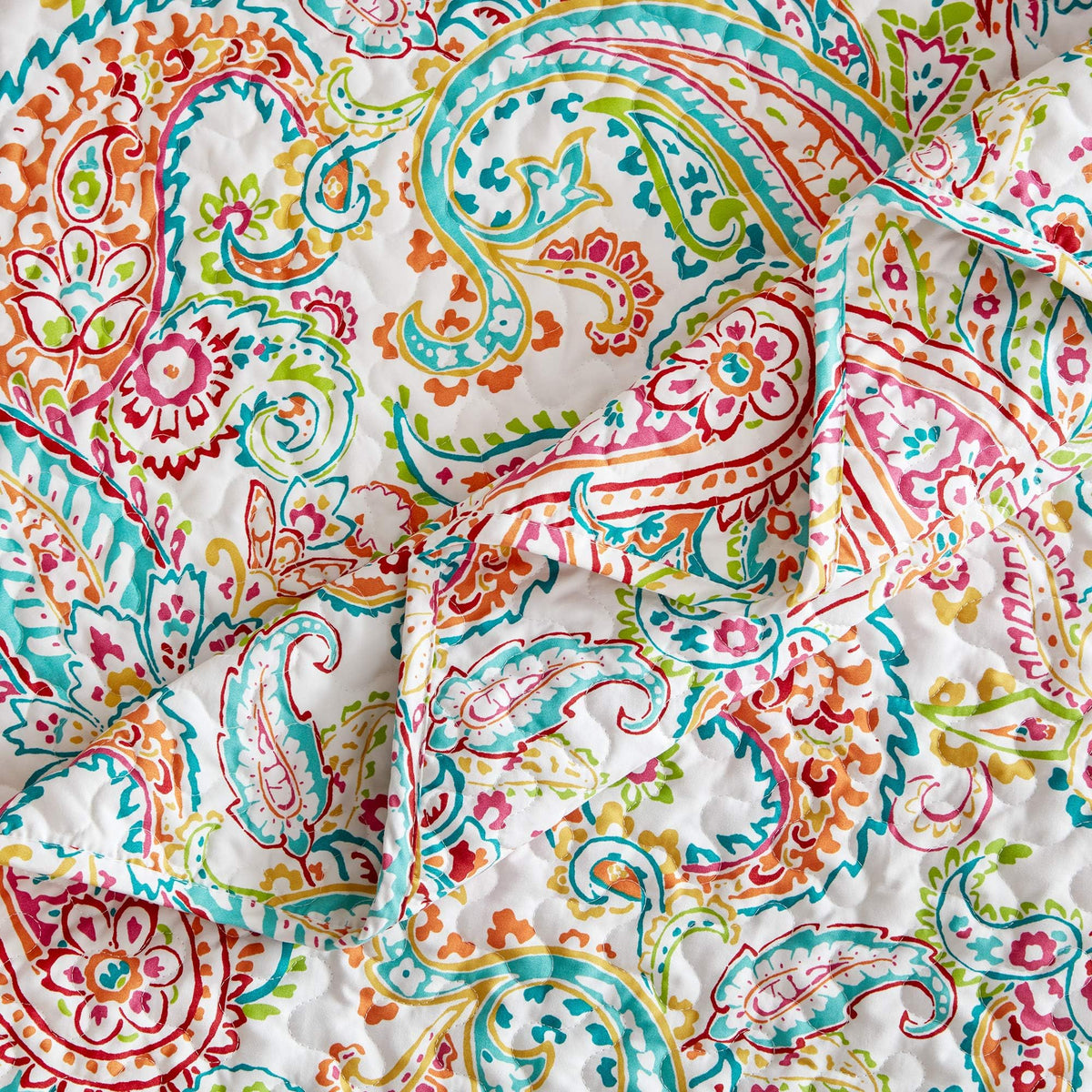 3-Piece Printed Quilt Set - Size - Lightweight Reversible Bedding Coverlet Set for All Season (Classic