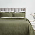 3 Piece Cotton Bedspread and Sham Set, Home Bed Decor, Decorative Bed Spread, 2 Pillow Shams, Medium Weight