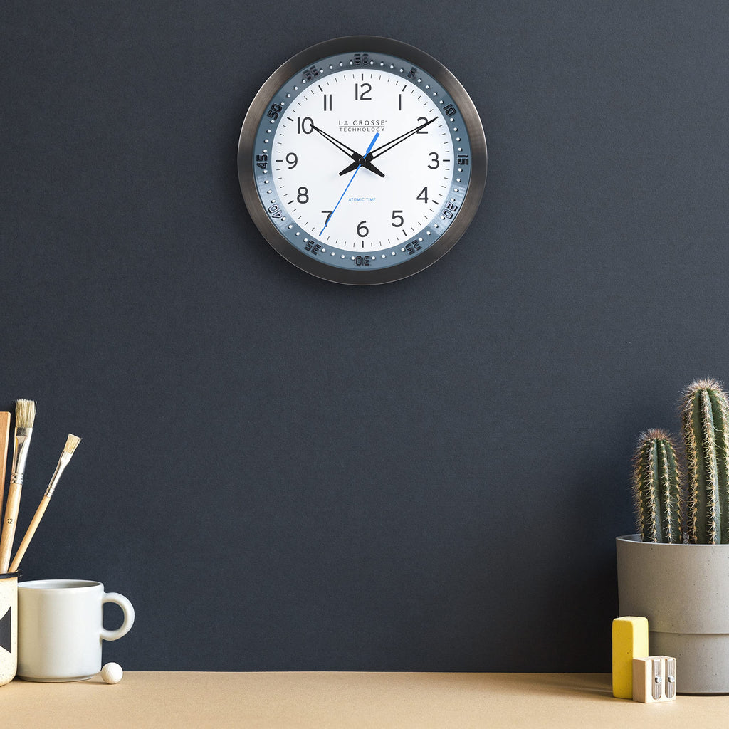 Inspired Nelson Style Atomic Wall Clock, Metal, 10" (404-54667)