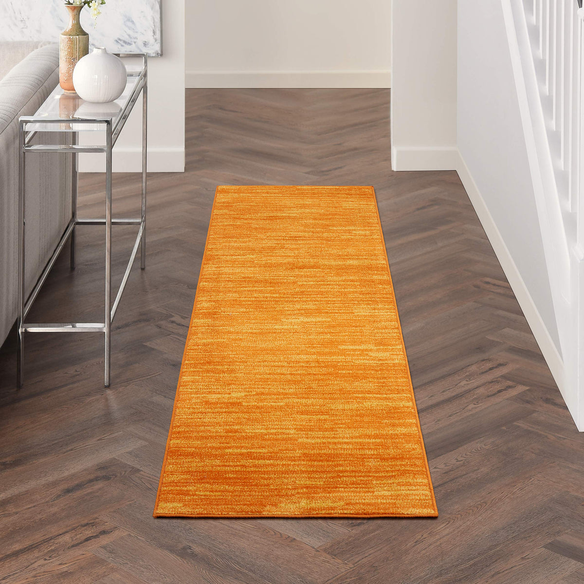 Essentials Sunburst 2'2" x 10' Area Rug - Easy Clean, Non Shedding, Bed Room, Living Room, Dining Room, Kitchen