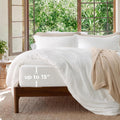 Prewashed Duvet Cover Queen, Cotton-Like Soft Bedding Set, White