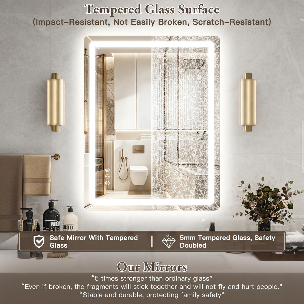 28"x36" LED Bathroom Mirror