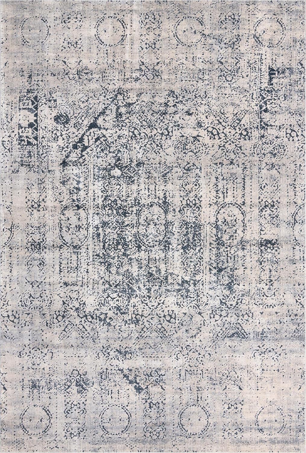 Eliza Collection Rug - 5 Gray Low Rug Perfect for Living Rooms, Large Dining Rooms, Open Floorplans