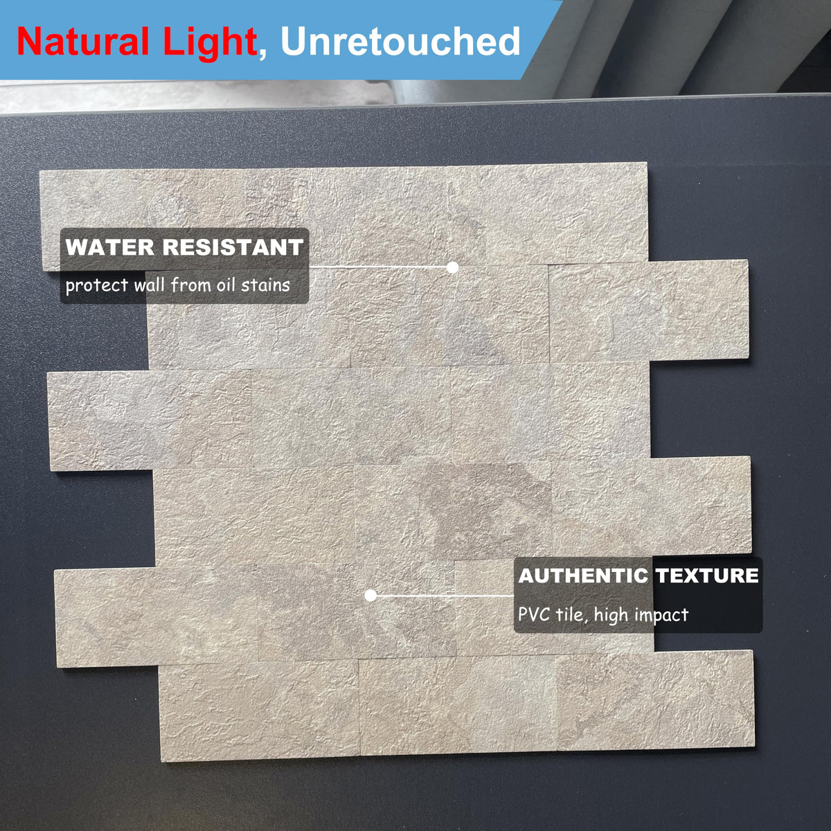 2026 New Upgrade Peel and Stick Backsplash Tile, Peel and Stick 11.34" X 11.57" Wall Tile , Fireplace, Laundry (Beige