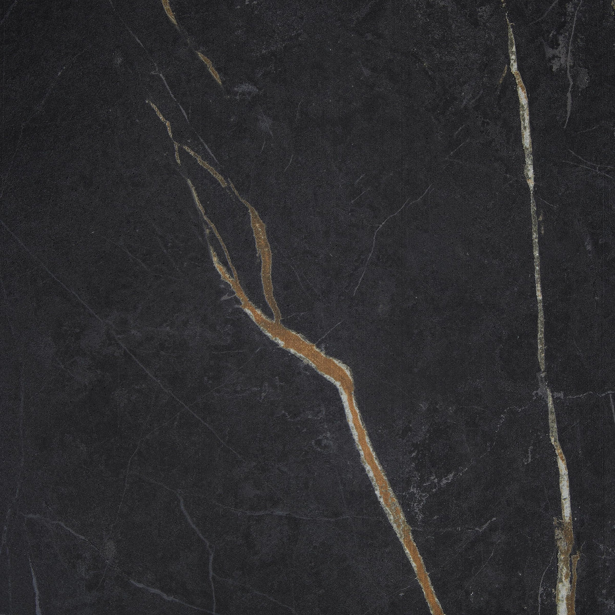 Perpetuo 24" X 24" Porcelain Marble Look Floor Tile in Polished Infinite Black (4 pieces per carton) (15.20 sqft per