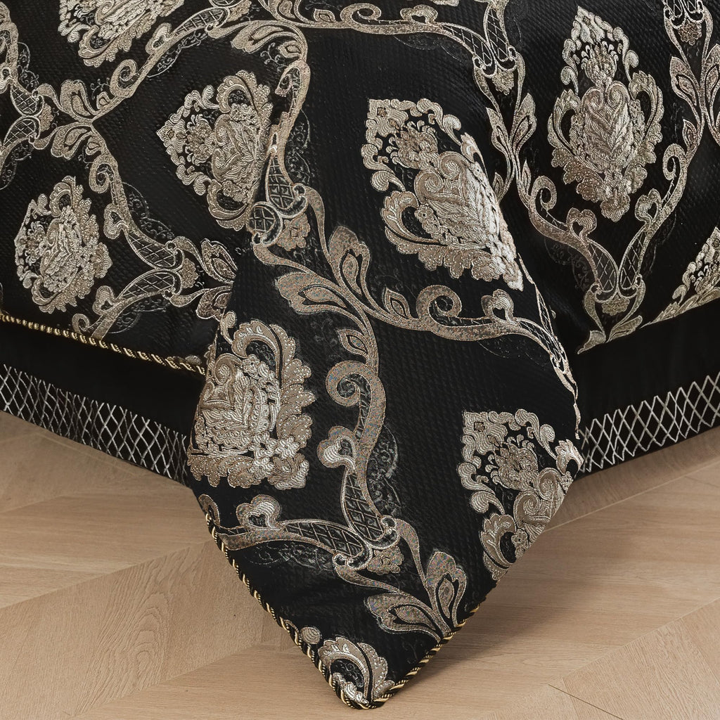 9-Piece Comforter Set, European Damask Bedding Set