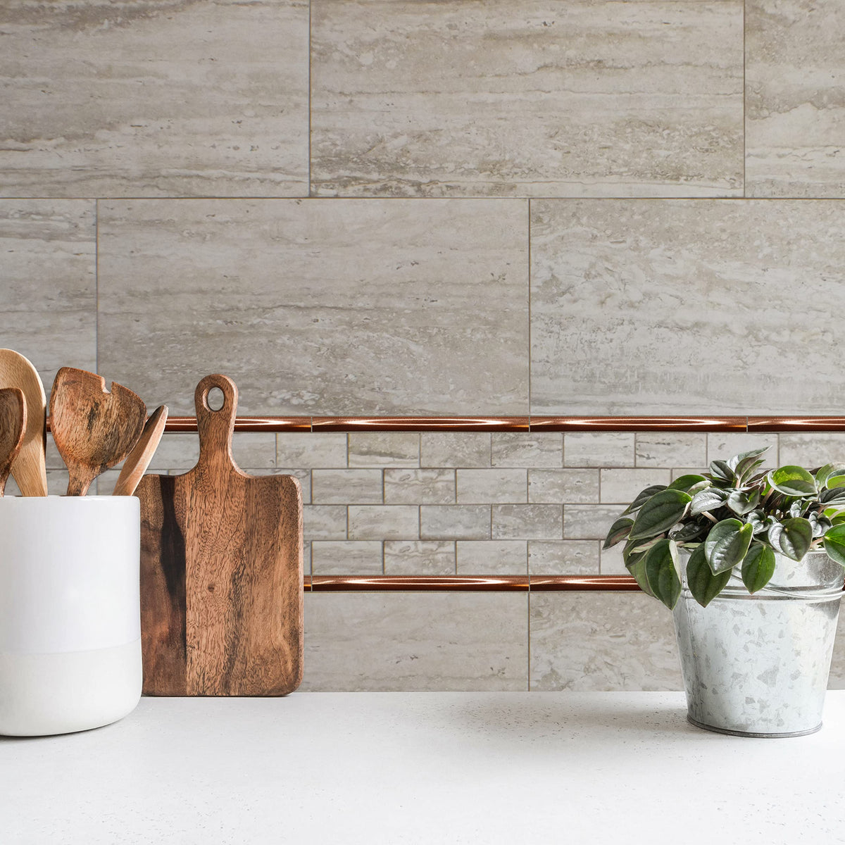 Quarter Round Tile Trim, 1/2 x 12 Inch Corner Shower Tile Edge Trim, Decorative Jolly Tile Liner Cap Backsplash