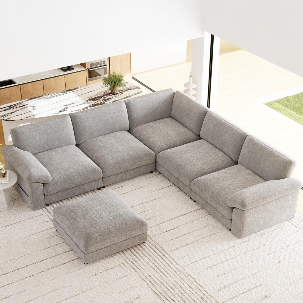 Oversized Sectional Couches, Modular L Shaped Cloud Sofa