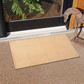 Lightnpro Hand Woven Jute Braided Rug 2x3 Feet Plain Weave - Natural Color, Reversible Boho Entry Area Rugs