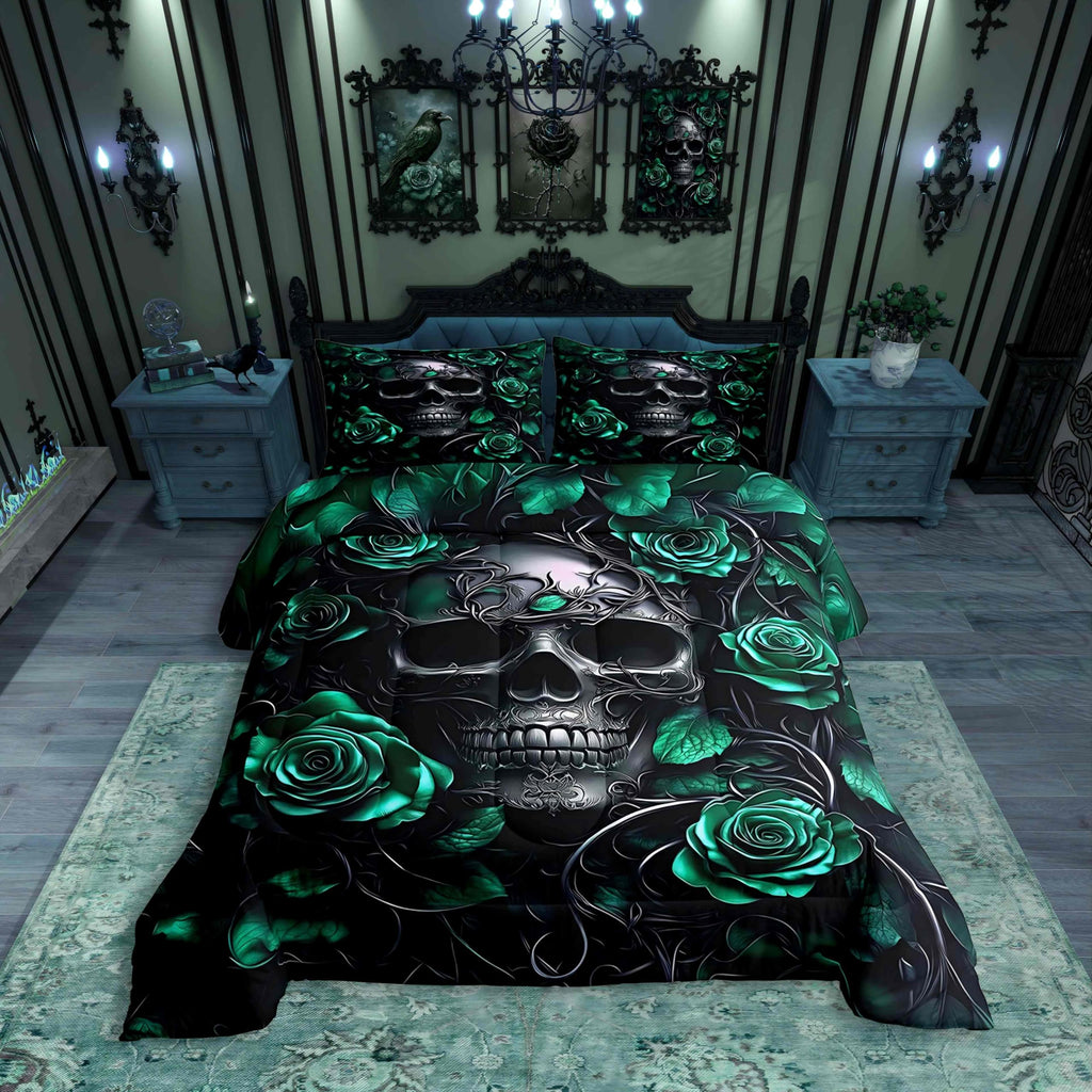 Adults Gothic Comforter Set Bohemian Boho Goth King Bedding Set