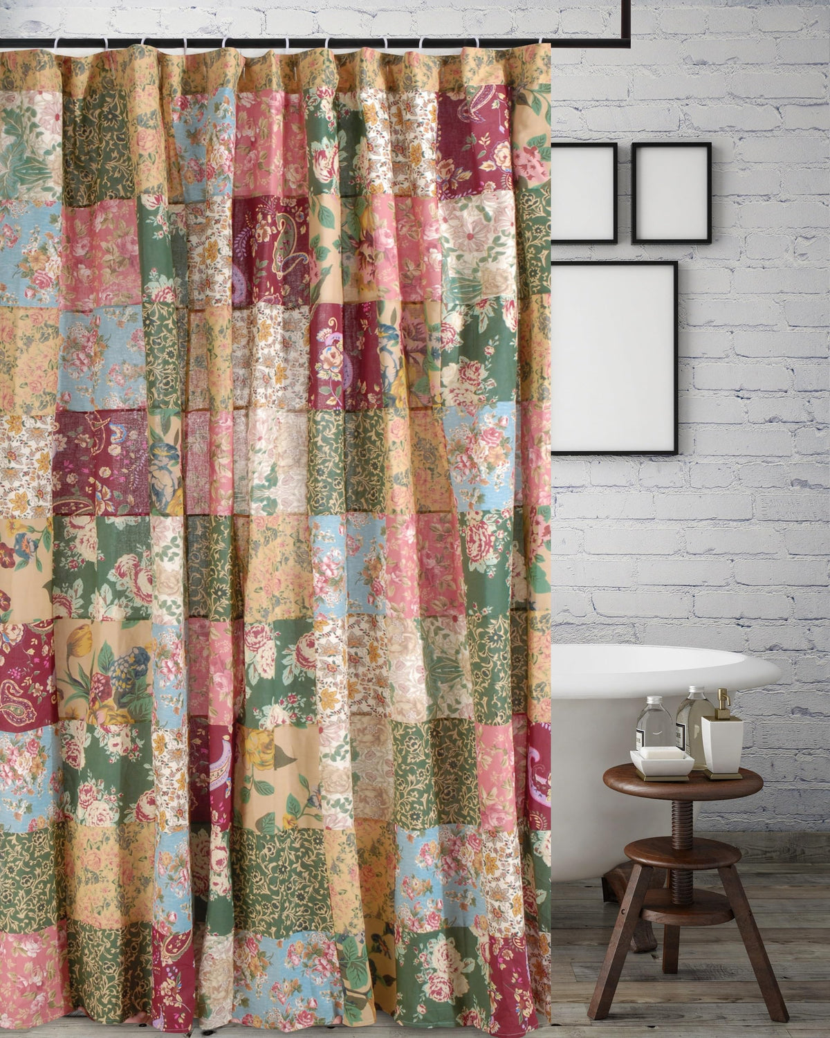 Antique Chic, 72x72 inches, Featuring Authentic Patchwork Construction, 100% Cotton, Lined