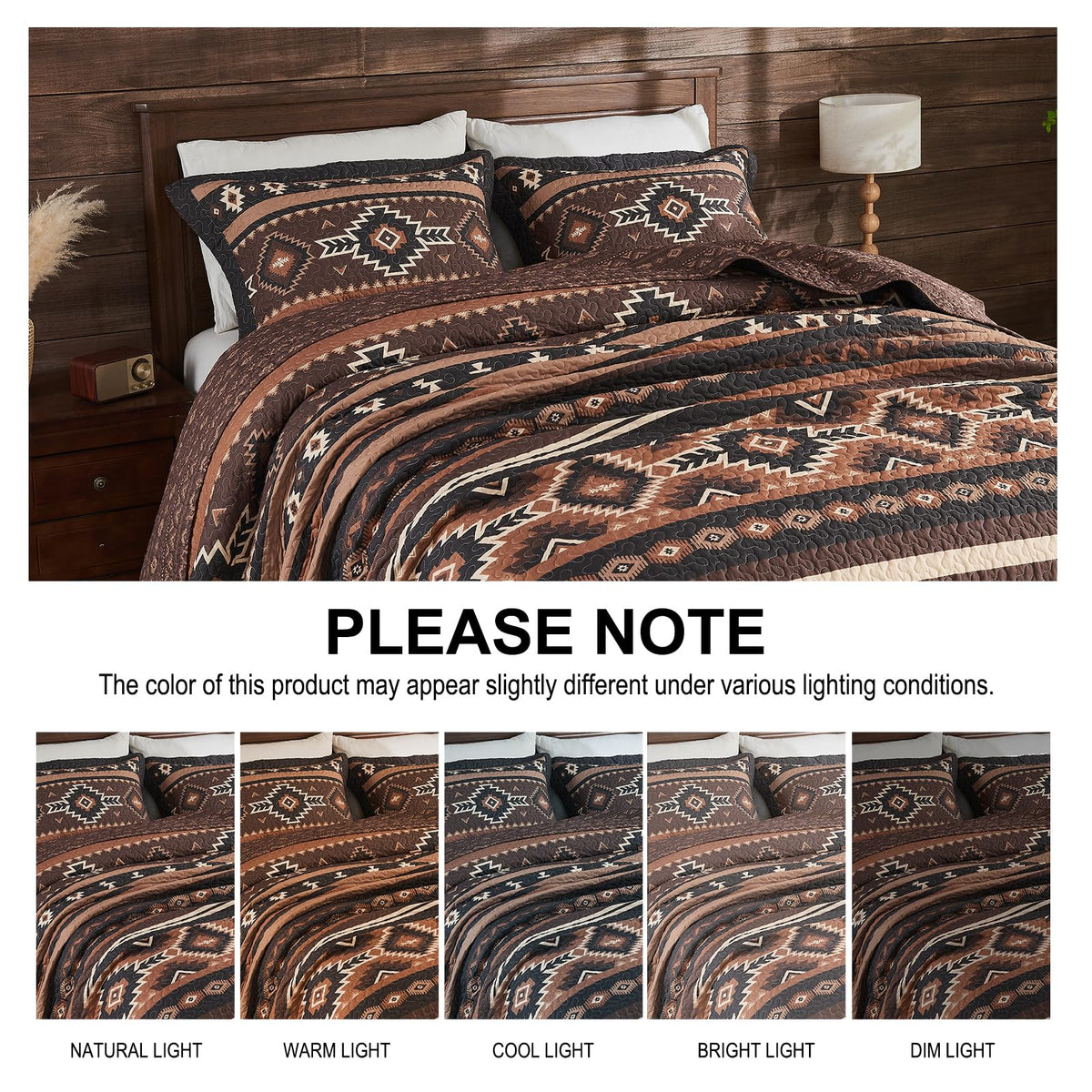 100% Cotton Quilt Set, Southwestern Aztec Bedspreads