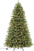 7.5 Foot Pre-Lit Elegant Series Fraser Fir Artificial Christmas Tree with 600 UL Listed Clear Lights, Green