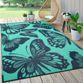 Outdoor Rug Waterproof 8x10 ft, Patio Plastic Straw Rugs for RV Camping, Reversible Mat Outside, Indoor Outdoor Large