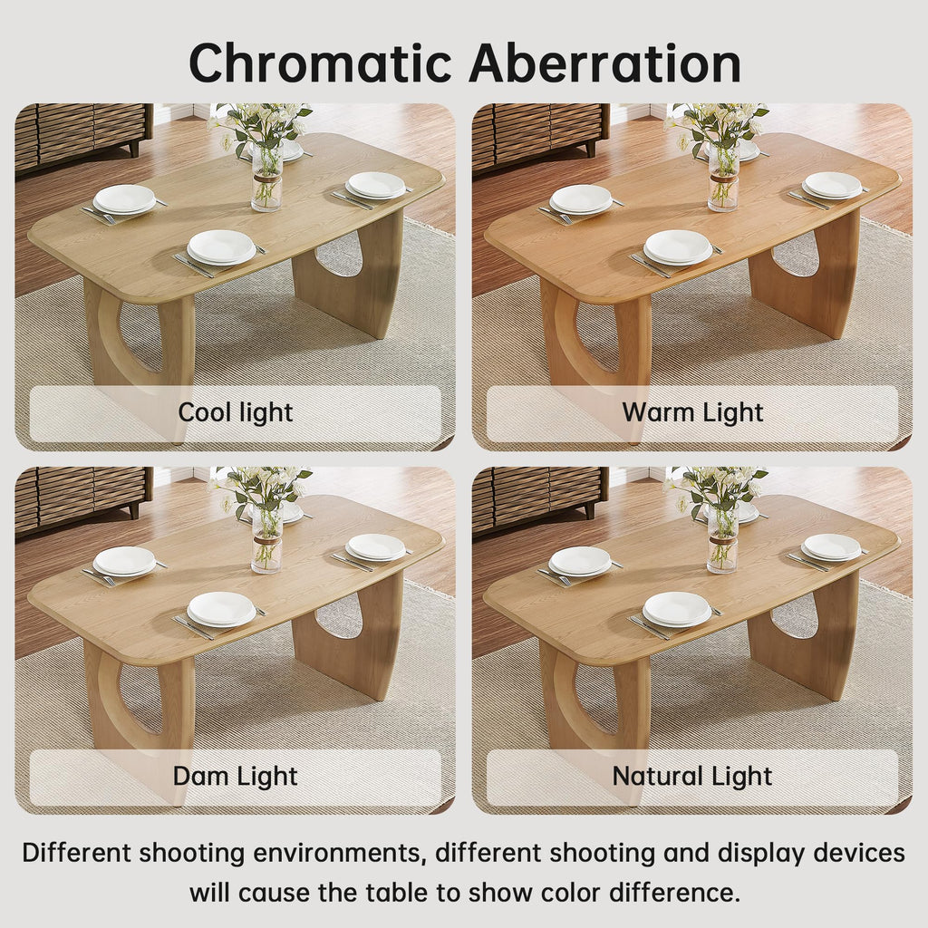 Inspired Saarinen Style Modern Dining Table for 4-6 People, 68'' Rectangle Dining Table, Kitchen Table with Pedestal Base, Dinner Table