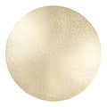 Gold Round Placemats Set of 8, 15 Inch Gold Metallic Hollow Vinyl Round Placemat, Washable Wipe Clean Kitchen Dining