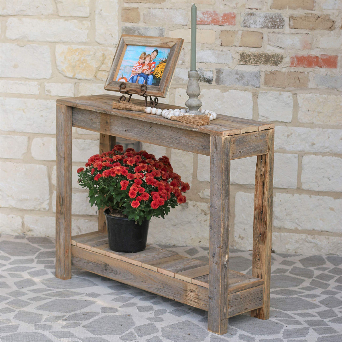 36 Inch Natural Reclaimed Entry Console