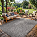 Washable Indoor Outdoor Rug, Weather Resistant Modern Solid Color