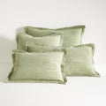 Hawley Sage Solid Cotton Matelasse Sham, Standard