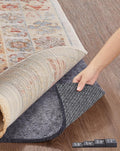 Non Slip Cushioned Rug Pad Gripper, Felt and Silicone Backing, 2 x 6 Ft, 1/4 inch Thick Runner Carpet Liner Protector - Set of 99