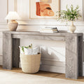 70.9" Extra Long Console Table, Farmhouse Entryway Table, Grey