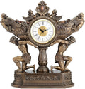 Strong Men Carrying Vessel of Harvest Clock