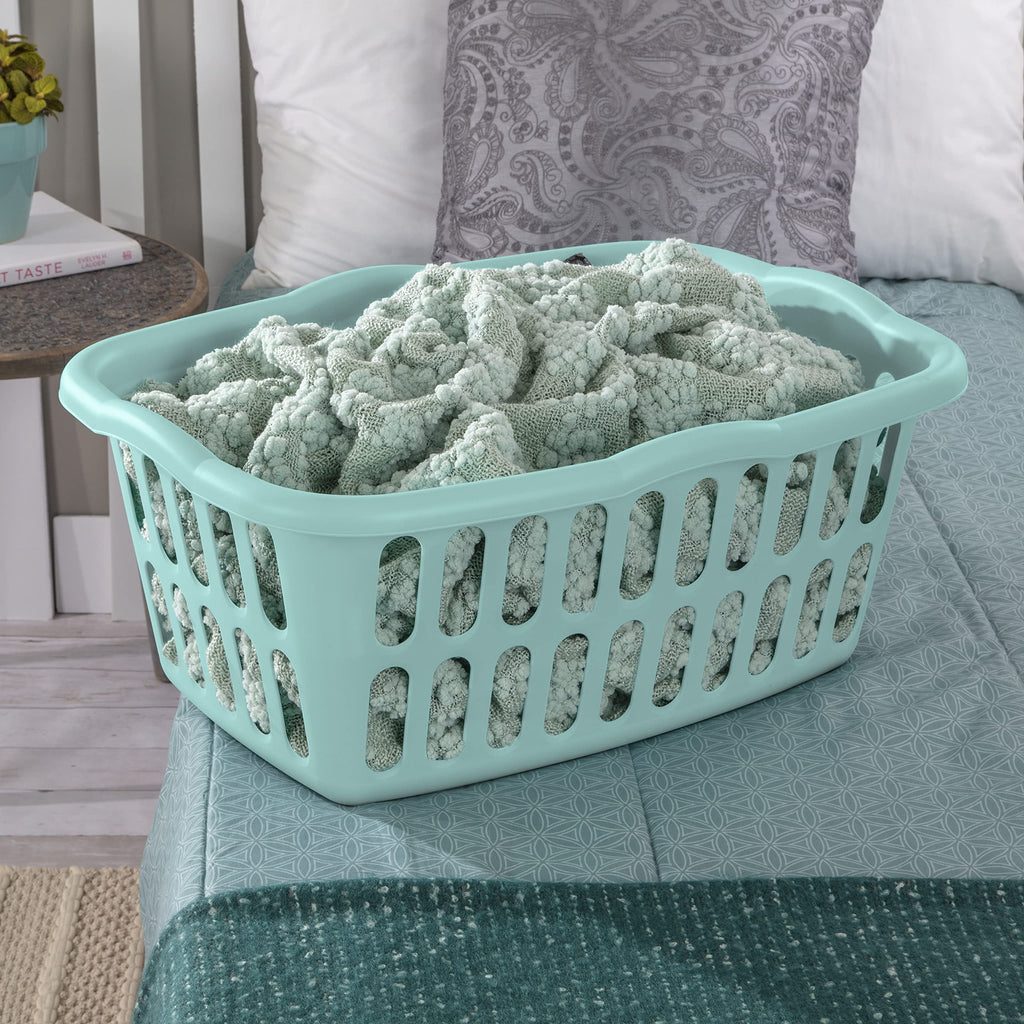 1.5 Bushel Rectangular Plastic Laundry Basket, Assorted, 12 Pack
