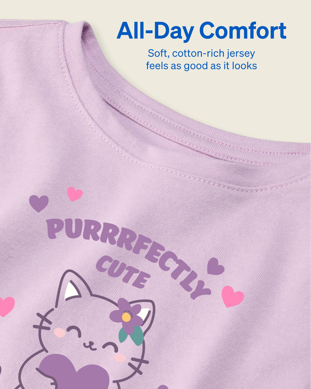 Toddler Girl Butterfly Heart Long Sleeve T-Shirt, 4 Pack