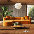 116" Modular Curved Sectional Modern Oversized Couches