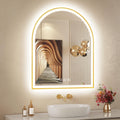 24"x32" Arched LED Lighted Bathroom Mirror with Lights