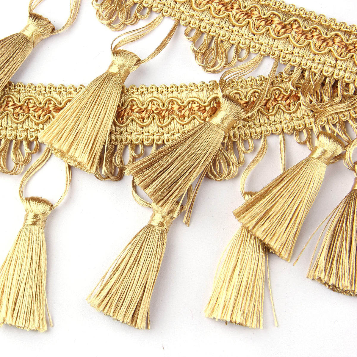 Tassel Fringe Trim 6.5 Yard x 3.54 Inches Tassel Fringes