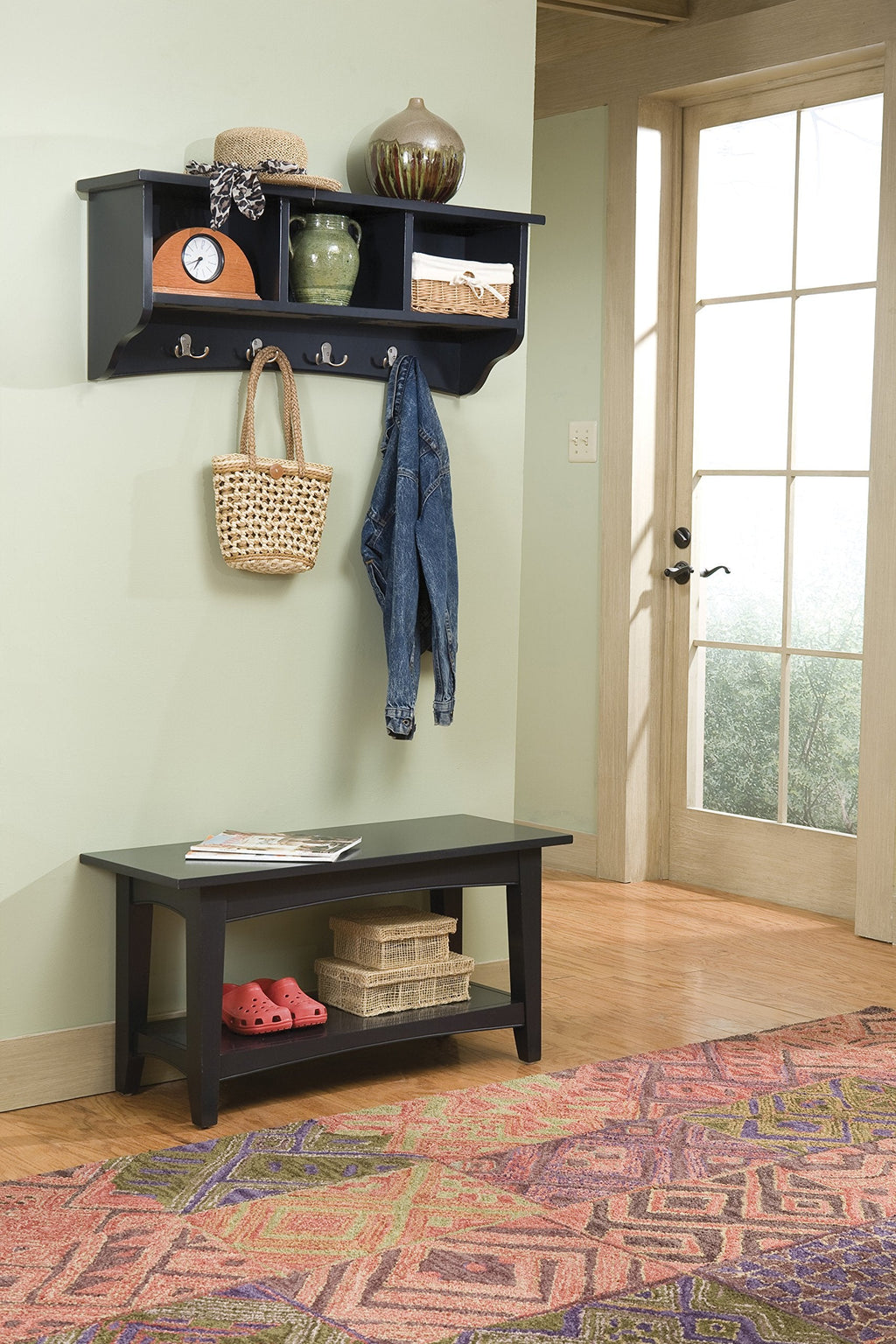 Shaker Cottage Bench, Chocolate