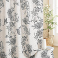 Black Cotton Boho Hummingbird Shower Curtains, 72 x 72