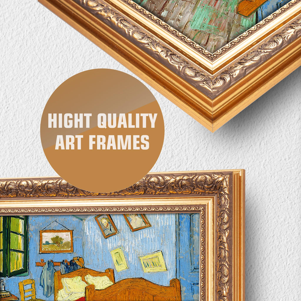 Bedroom in Arles by Vincent Van Gogh, Gold-Framed Art