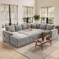 Sectional Sleeper Sofa with Pull Out Bed