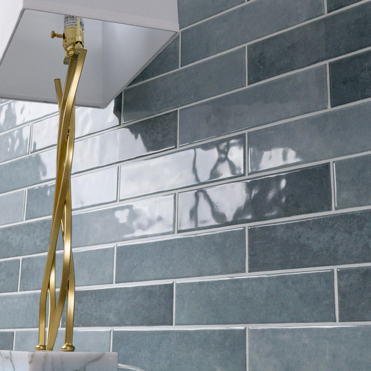 Ceramic Subway Wall Tile | Hoku Caspian Blue | 3" x 12"