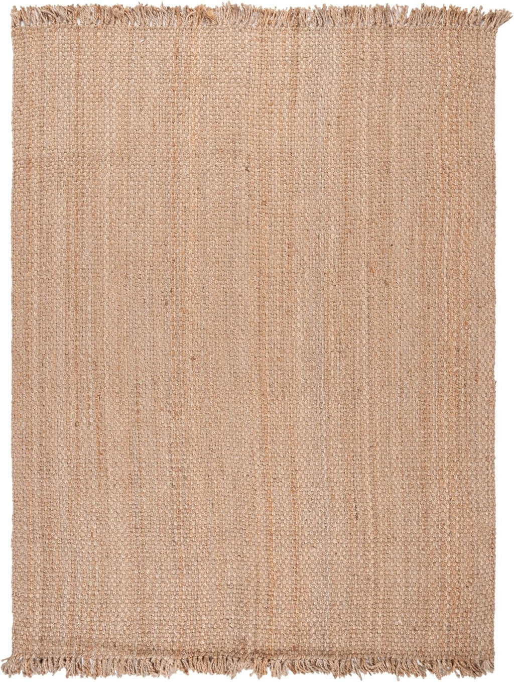 Area Rug - Natural Fiber Collection - Large - Natural, Handmade Jute, Tassel Design, Ideal, Dining Space