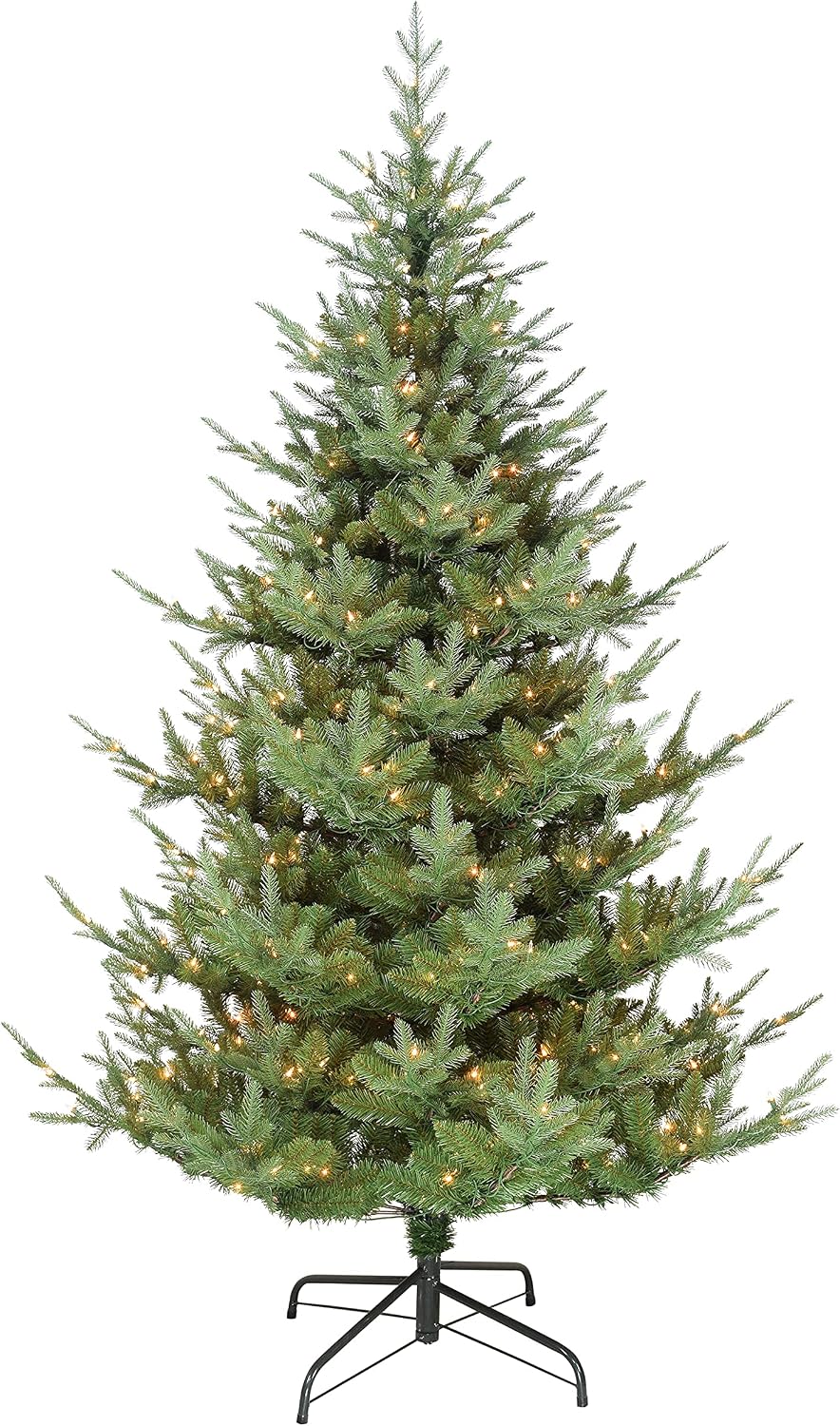 Pre-Lit 7.5' Hillside Spruce Artificial Christmas Tree with 450 Lights, Green