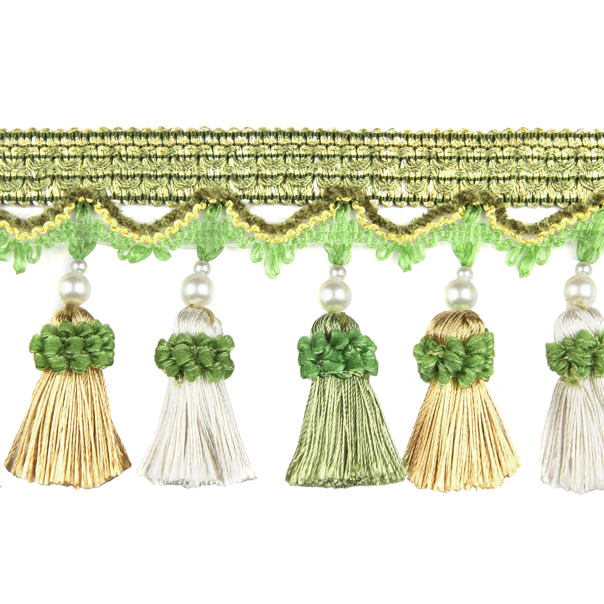 Tassel Fringe Trim 6.5 Yard x 3.15 Inches Tassel Fringes