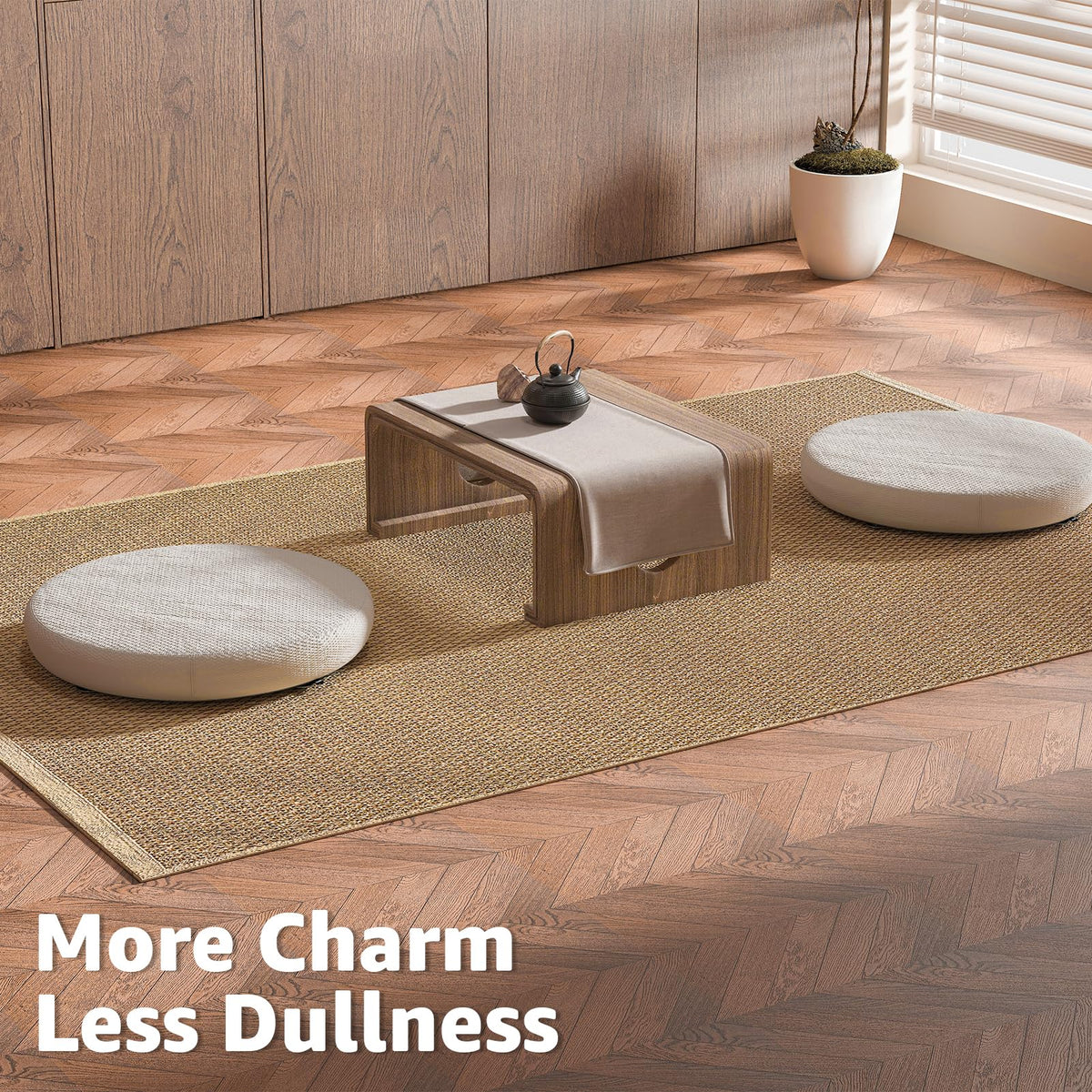 30-Pack Herringbone Peel and Stick Floor Tiles (30 Sq.Ft), Brown