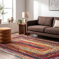 Tammara Multicolor Ombre Braided Area Rug, 3' x 5'