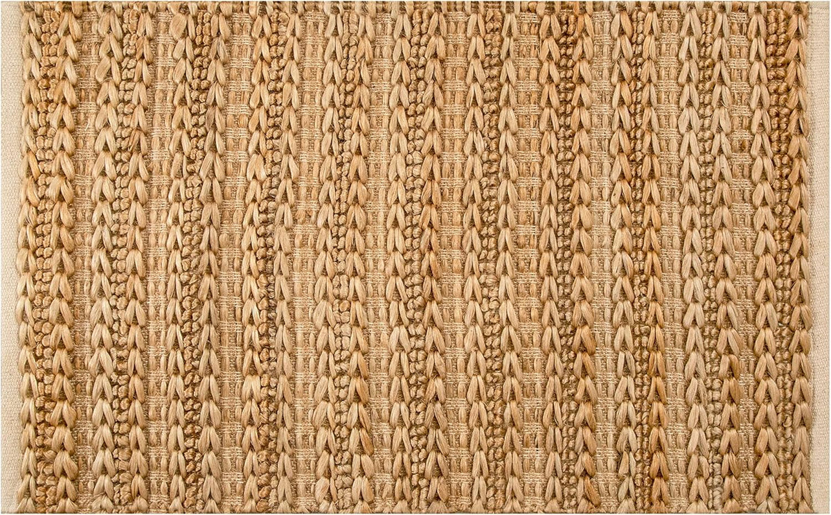 Jute Patsan 24x36 Inches Natural Rug, Farmhouse Neutral Boho Small Doormat Rugs