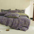 Muslin Duvet Cover Set, 3-Piece Washed Cotton in Vintage Floral