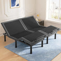 T450 Adjustable Bed Frame Split King (Sync Control as King) with Remote, Adjustable Base with Head&Foot Incline, Zero