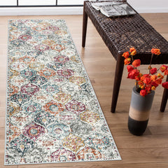 Moroccan Hallway Rug, 2'5''x8' Soft Washable Kitchen Runner Rugs