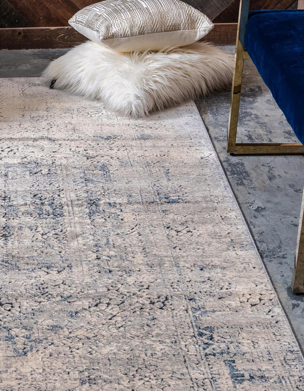Eliza Collection Rug - 5 Gray Low Rug Perfect for Living Rooms, Large Dining Rooms, Open Floorplans