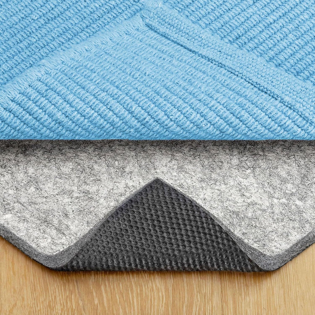 Dual Surface - 8'x10' - 1/4" Thick - Felt + Rubber - Non-Slip Backing Rug Pad - Safe for All Floors - Set of 80