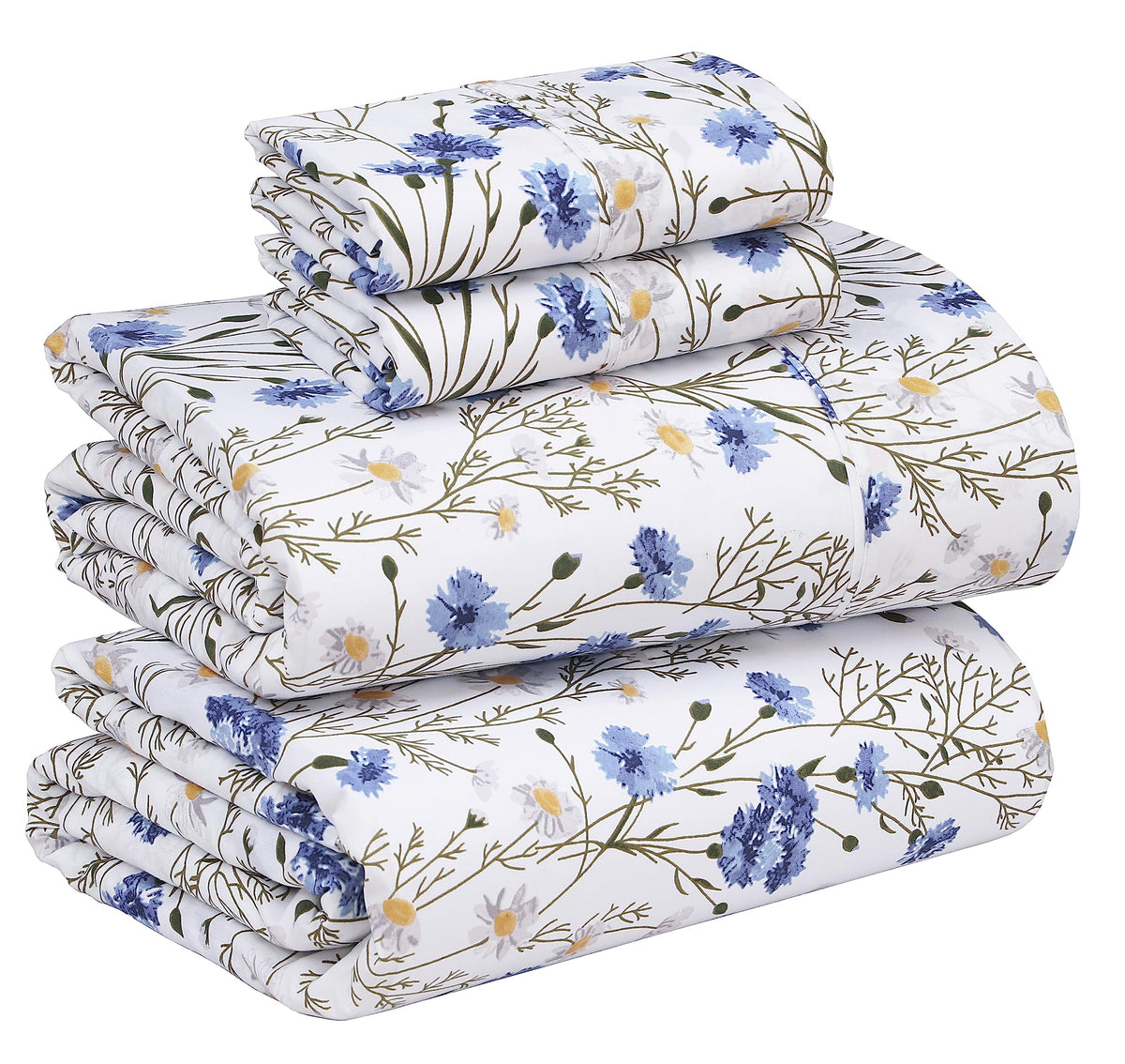 100% Cotton Sheets, Percale Sheet Set, Sweet Pea