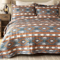 Aztec Country Bedding Set, Southwestern 2-Piece Microfiber Quilt Set, Checotah
